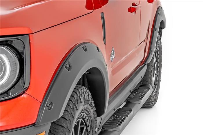 Pocket Fender Flares JS Iconic Silver Ford Bronco Sport 4WD (2021-2026) Rough Country