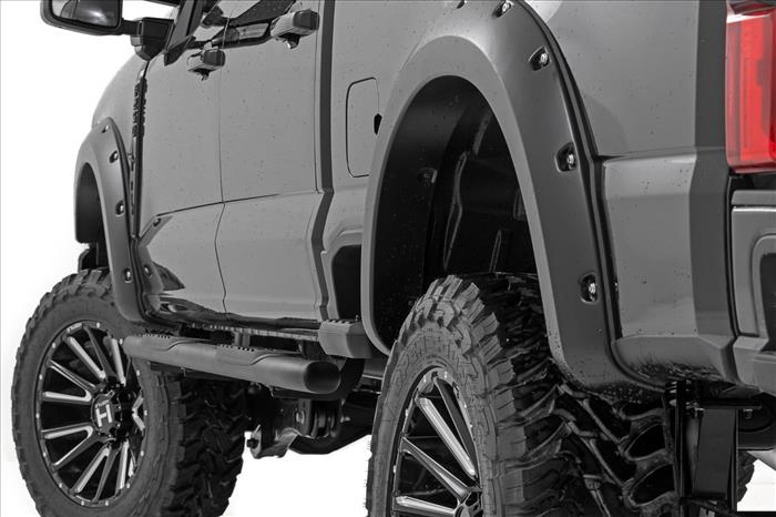 Pocket Fender Flares JS Iconic Silver Ford F-250/F-350 Super Duty (23-26) Rough Country