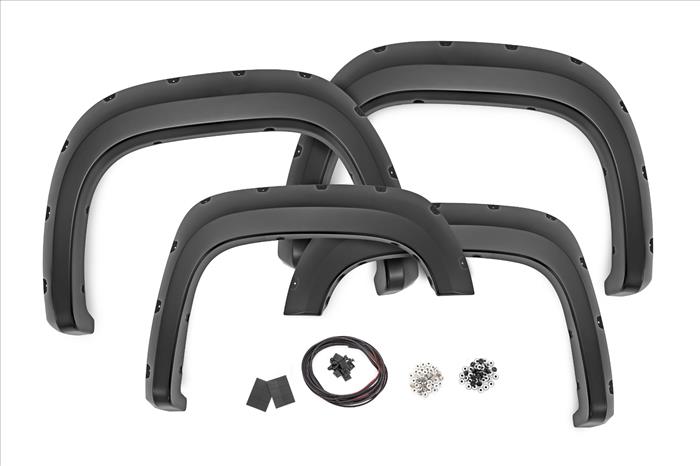Pocket Fender Flares 5 Foot 9 Inch Bed GAP Midnight Blue GMC Sierra 1500 (07-13) Rough Country
