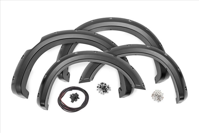 Pocket Fender Flares G41 Magnetic Black Nissan Titan 2WD/4WD (2017-2024) Rough Country