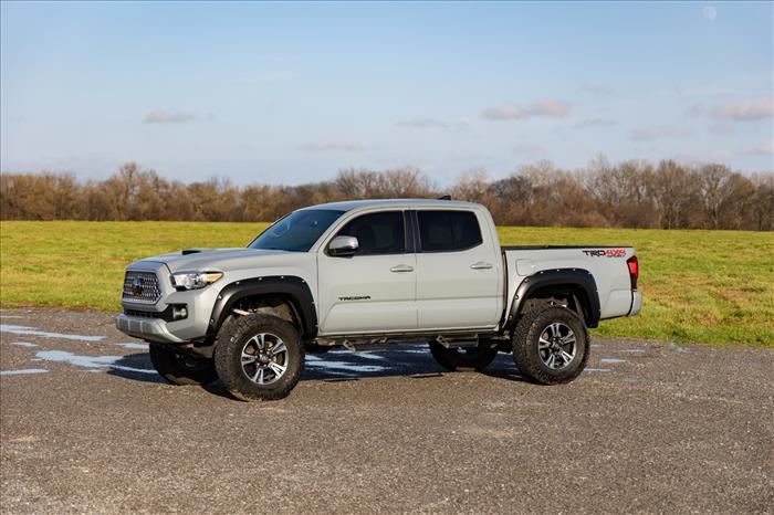 Pocket Fender Flares 6X3 Lunar Rock Toyota Tacoma 2WD/4WD (2016-2023) Rough Country