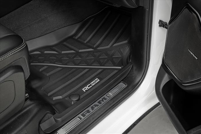 Flex-Fit Floor Mats Front Crew Ram 1500 (19-24)/1500 TRX (21-24) Rough Country