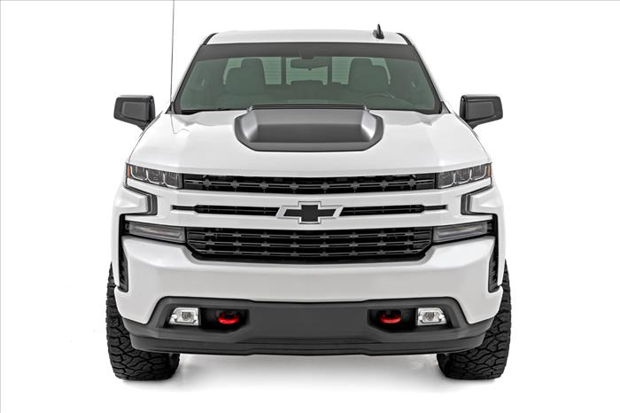 Hood Scoop GAN Silver Ice Metallic Chevy Silverado 1500 2WD/4WD (19-26) Rough Country