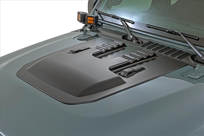 Hood Scoop PFB Gecko Jeep Gladiator JT/Wrangler JL 4WD (2018-2026) Rough Country