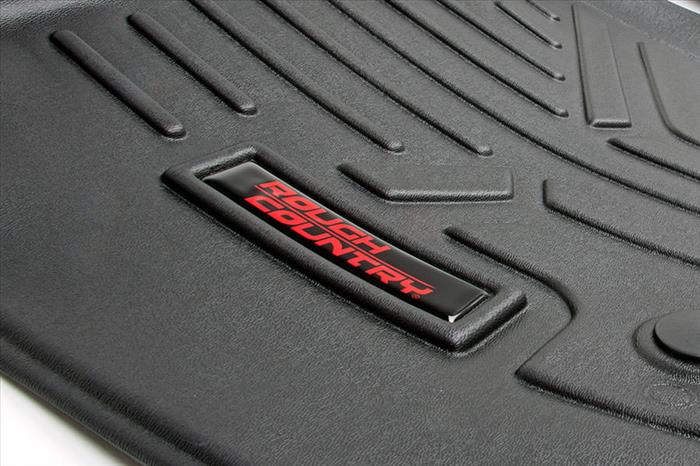 Floor Mats FR & RR OV Hump Crew Silverado/Sierra 1500/2500HD/3500HD 2WD/4WD Rough Country