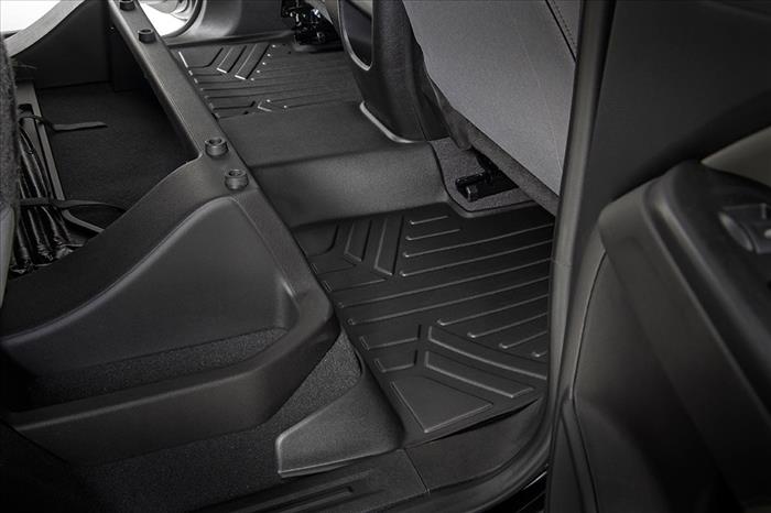 Floor Mats FR & RR Crew Chevy/GMC Canyon/Colorado 2WD/4WD (2015-2022) Rough Country