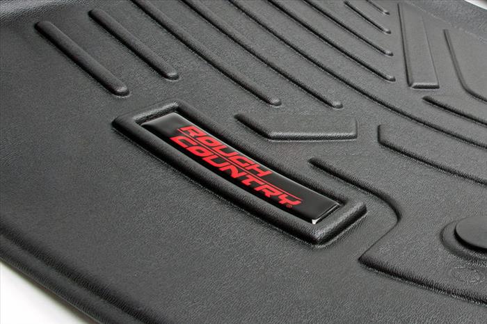 Floor Mats FR & RR Over Hump Ford F-150 (15-26)/F-150 Lightning (22-26)/Raptor (17-25) Rough Country