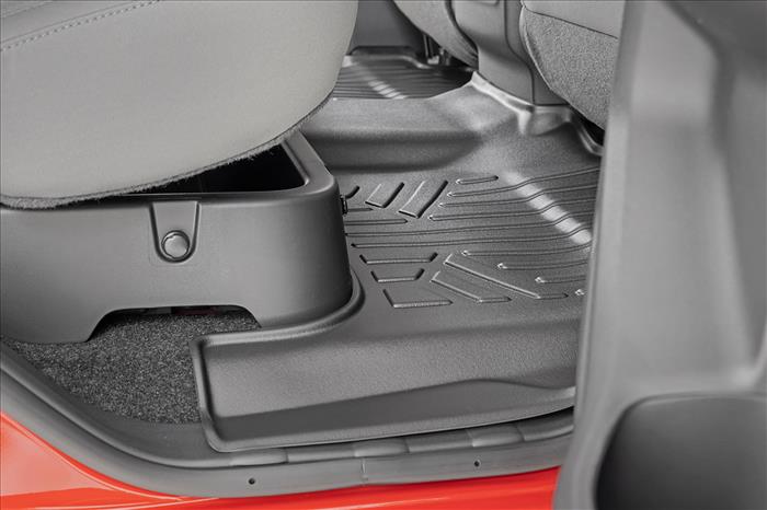 Floor Mats FR & RR Crew Cab Nissan Frontier 2WD/4WD (2008-2021) Rough Country