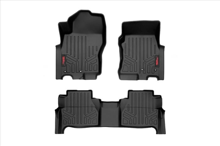 Floor Mats FR & RR Crew Cab Nissan Frontier 2WD/4WD (2022-2026) Rough Country