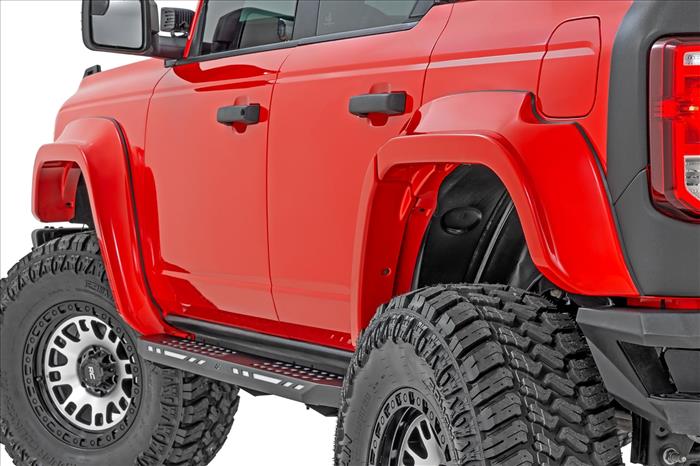 Fender Flares PQ Race Red Ford Bronco 4WD (2021-2025) Rough Country