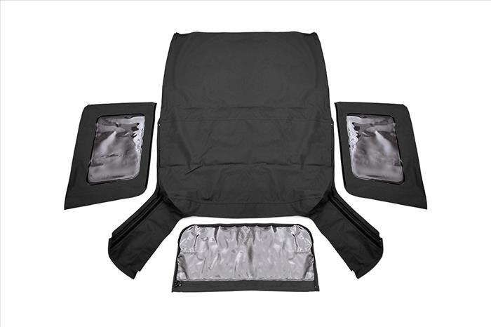 Soft Top Replacement Black 2 Door Jeep Wrangler JK 4WD (2007-2009) Rough Country