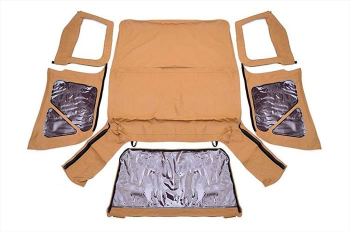 Soft Top Replacement Spice Half Doors Jeep Wrangler TJ 4WD (97-06) Rough Country