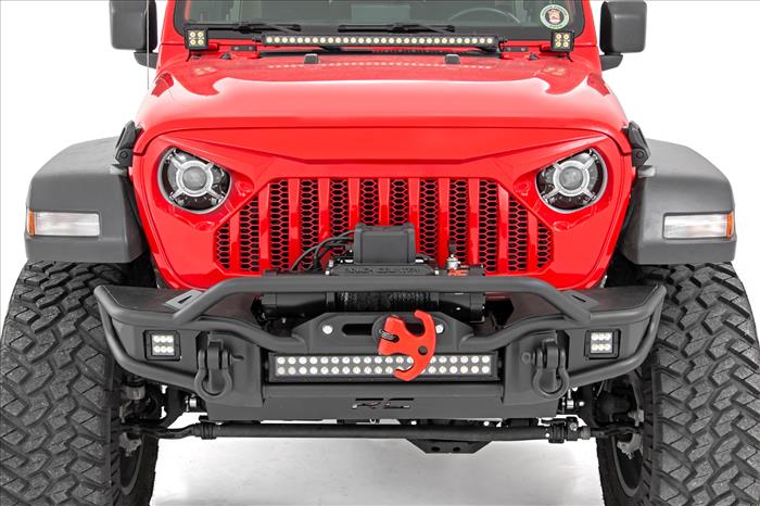 Jeep 9-Inch DRL Halo LED Headlights Jeep Wrangler JL/JLU Gladiator JT Rough Country