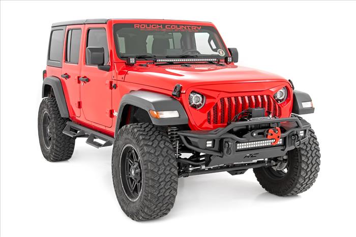 Jeep 9-Inch DRL Halo LED Headlights Jeep Wrangler JL/JLU Gladiator JT Rough Country