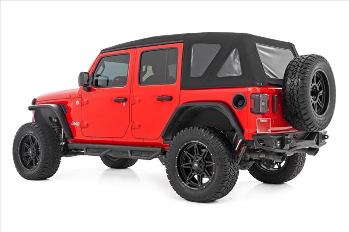 Nerf Steps Wheel to Wheel 4 Door Jeep Wrangler Unlimited 4WD (18-26) Rough Country