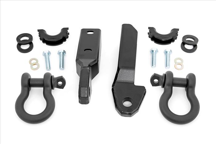 Tow Hook to Shackle Bracket D-Ring Combo Silverado/Sierra 1500 Truck & SUV (88-99) Rough Country