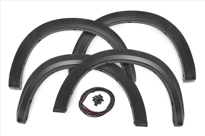 Fender Flares Sport PAJ Quartz Gray Plastic Bumper Ram 1500 2WD/4WD (2009-2018 & Classic) Rough Country