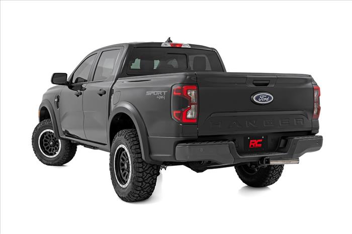 Fender Flares Sport JS Iconic Siver Ford Ranger 2WD/4WD (2024-2026) Rough Country