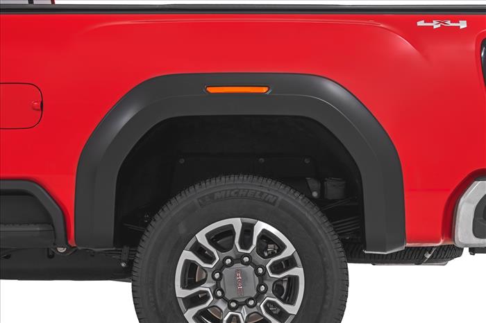 Fender Flares Sport GCI Carbon Black GMC Sierra 2500 HD/Sierra 3500 HD (20-26) Rough Country