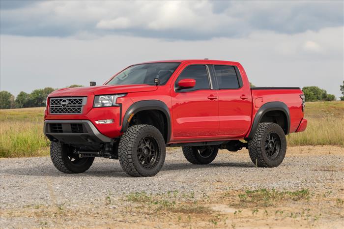Fender Flares Sport KH3 Super Black Nissan Frontier 2WD/4WD (2022-2026) Rough Country