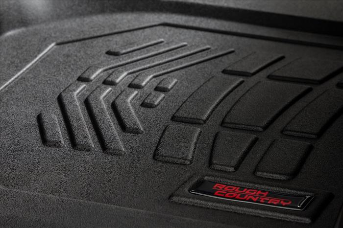 Sure-Fit Floor Mats Front Over Hump Crew Silverado/Sierra 1500/2500HD/3500HD (19-26) Rough Country