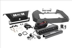 Spare Tire Carrier Delete 8 Inch Black Ser LED Jeep Wrangler JL (18-24) Rough Country