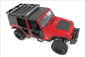 Roof Rack Black Series Lights Jeep Wrangler JK/Wrangler Unlimited (07-18) Rough Country