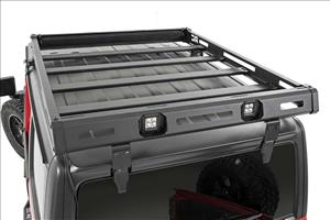 Roof Rack Black Series Lights Jeep Wrangler JL (18-26)/Wrangler Unlimited (18-26) Rough Country