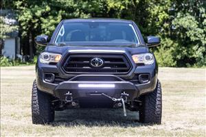 Front Bumper Hybrid 9500-Lb Pro Series Winch Synthetic Rope Toyota Tacoma (16-23) Rough Country