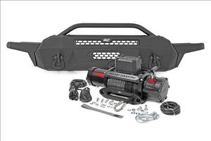 Front Bumper High Clearance 9500-Lb Pro Series Winch Synthetic Rope Toyota Tacoma 4WD (16-23) Rough Country