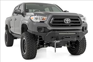 Front Bumper High Clearance 12000-Lb Pro Series Winch Synthetic Rope Toyota Tacoma 4WD (16-23) Rough Country