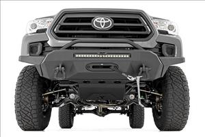 Front Bumper High Clearance Hybrid 20 Inch Black DRL LED Toyota Tacoma (16-23) Rough Country