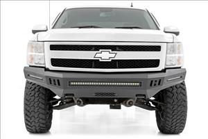 Front High Clearance Bumper Black LEDs Chevy Silverado 1500 2WD/4WD (07-13) Rough Country