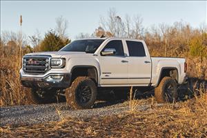 7 Inch Stamped Steel LCA Lift Kit Forged UCA Bracket Vertex/V2 Shks Silverado/Sierra 1500 (16-18) Rough Country