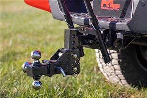 Flag Pole Holder Dual 2 Inch Hitch w/ Flag Poles Rough Country