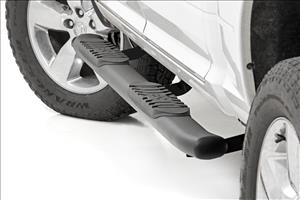 Oval Nerf Step Crew Cab Black Ram 1500/2500/3500 2WD/4WD (2010-2025 & Classic) Rough Country