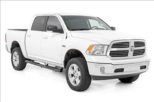 Oval Nerf Step Crew Cab Black Ram 1500/2500/3500 2WD/4WD (2010-2025 & Classic) Rough Country