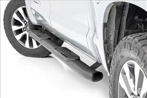 Oval Nerf Step Crew Cab Black Toyota Tundra 2WD/4WD (2007-2021) Rough Country