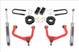 3.5 Inch Lift Kit Rear Mono Leaf Red Chevy Silverado 1500 2WD/4WD (2022-2024) Rough Country