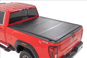Hard Low Profile Bed Cover 6 Foot 9 Inch Bed Rail Caps Silverado/Sierra 2500HD/3500HD (20-26) Rough Country