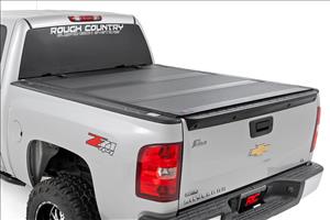 Hard Tri-Fold Flip Up Bed Cover 5 Foot 9 Inch Bed Silverado/Sierra 1500 (07-13) Rough Country
