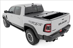 Hard Tri-Fold Flip Up Fold Bed Cover 5 Foot 7 Inch Bed Ram 1500 (19-26)/1500 TRX (21-24) Rough Country