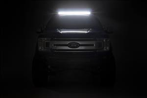 Roof Rack FR 40 Inch Single Row Black LED Ford F-150 2WD/4WD (2015-2018) Rough Country