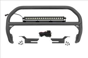 Nudge Bar 20 Inch Black Single Row LED Ford Bronco 4WD (2021-2025) Rough Country