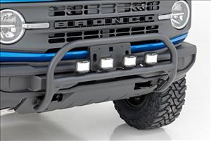 Nudge Bar 3 Inch Wide Angle Led (x4) Ford Bronco 4WD (2021-2025) Rough Country