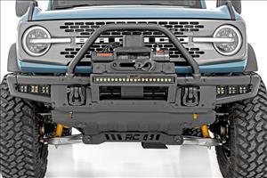 High Winch Mount All Models 20 Inch Black Single Row LED Ford Bronco (21-25) Rough Country
