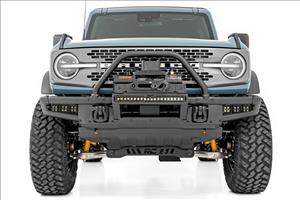 High Winch Mount All Models 20 Inch Black Single Row LED DRL Ford Bronco (21-25) Rough Country