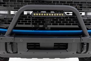 Safari Bar 12 Inch LED Light Bar Black Single Row OE Modular Steel Ford Bronco (21-25) Rough Country