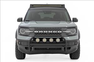 Nudge Bar w/ Tow Hooks 20 Inch Black DRL Single Row LED Ford Bronco Sport (21-24) Rough Country