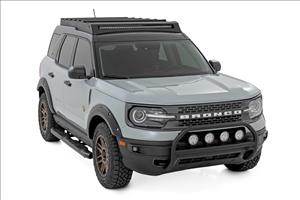 Nudge Bar w/ Tow Hooks 4 Inch Round Led (x4) Ford Bronco Sport (21-24) Rough Country